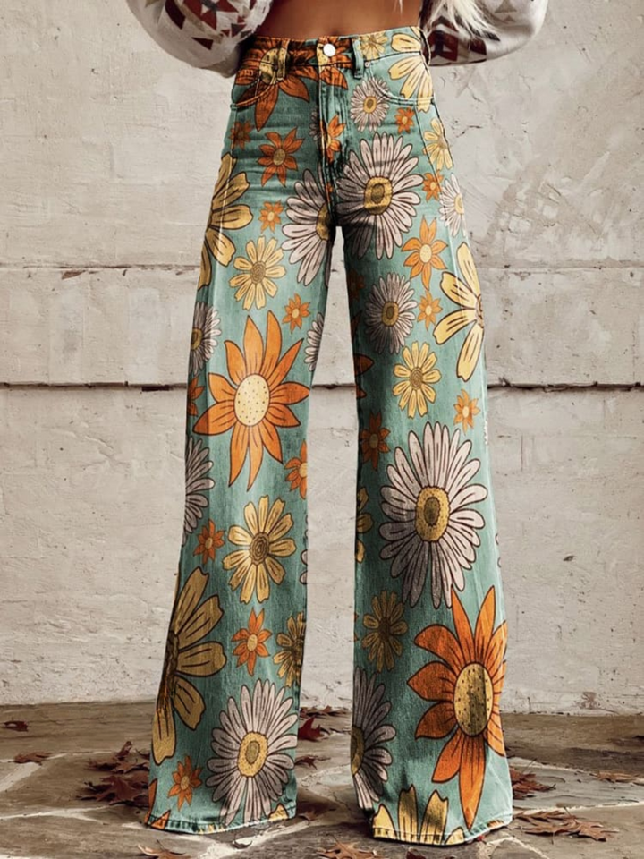 Cirilla | Floral Palazzo Trousers