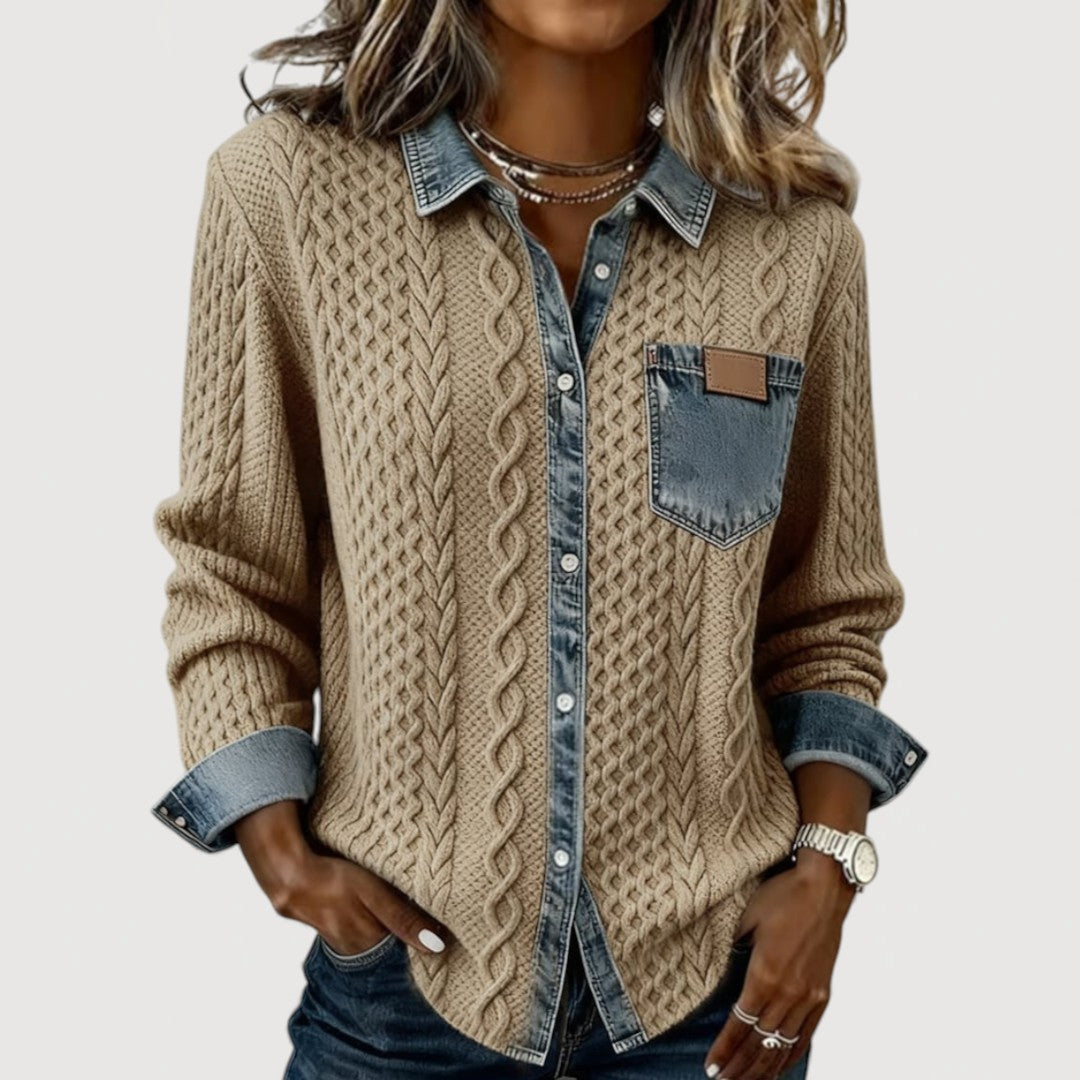 KALIA – DENIM PRINT SHIRT