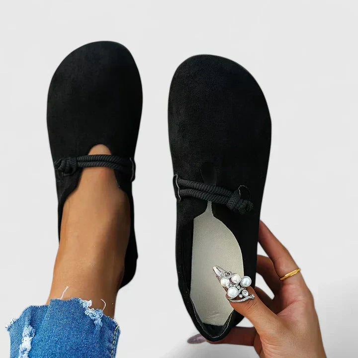 Olivia | Soft Wide-Toe Loafers with Elegant Rope Detail