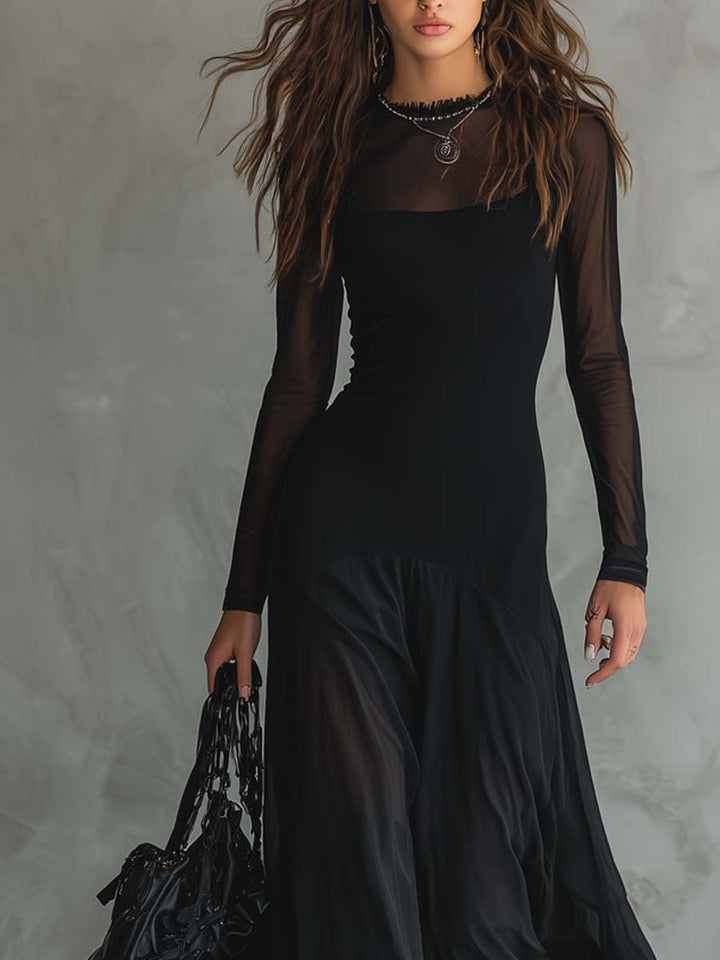 Anna - Flowing Tulle Maxi Dress