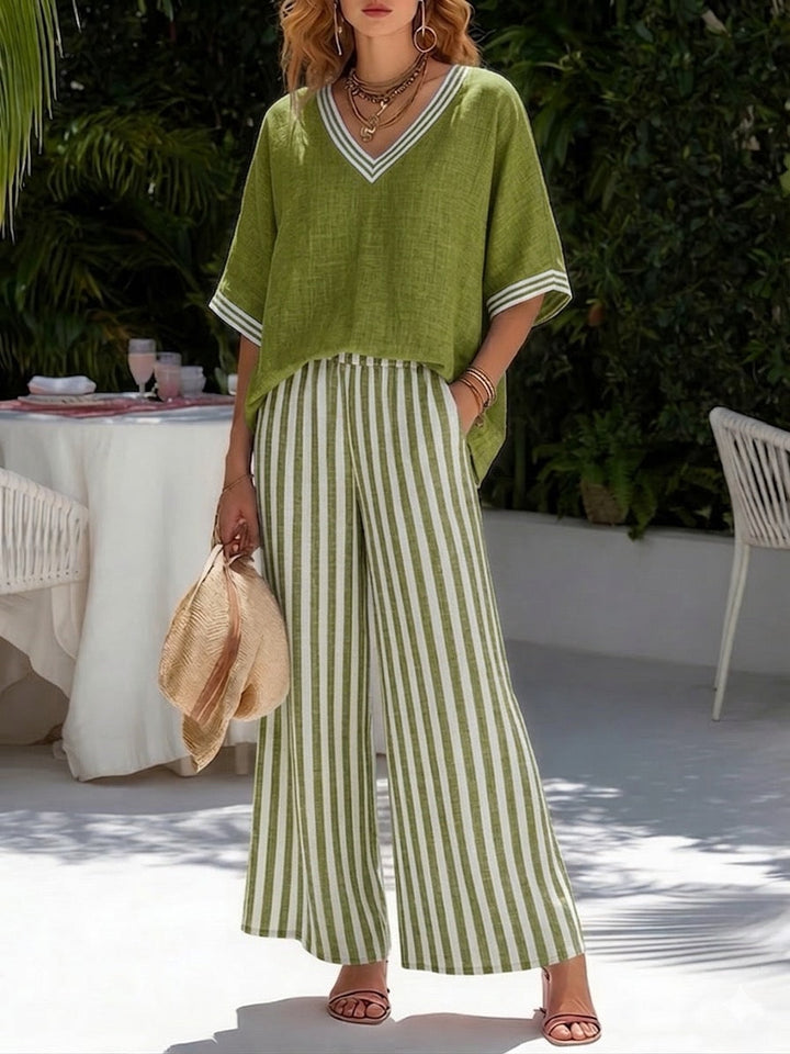 Amelia | Relaxed Summer Set with Flowing Trousers
