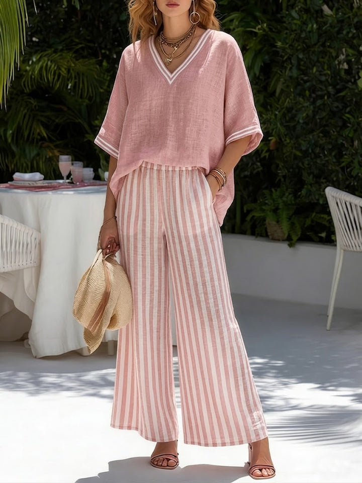 Amelia | Relaxed Summer Set with Flowing Trousers