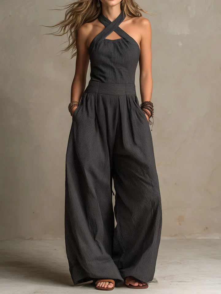 Ariana | Elegant Cross-Neckline Jumpsuit