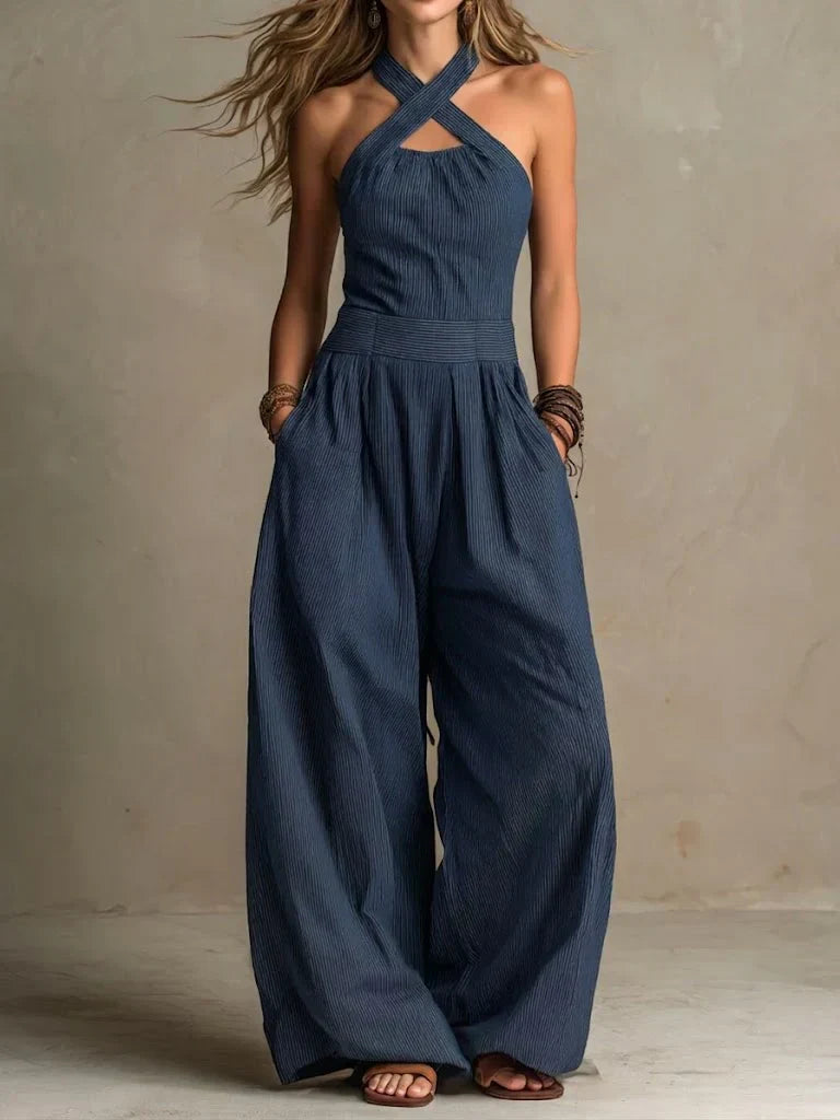 Ariana | Elegant Cross-Neckline Jumpsuit