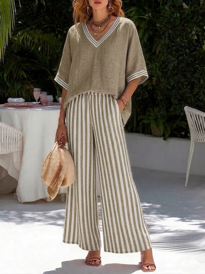 Amelia | Relaxed Summer Set with Flowing Trousers